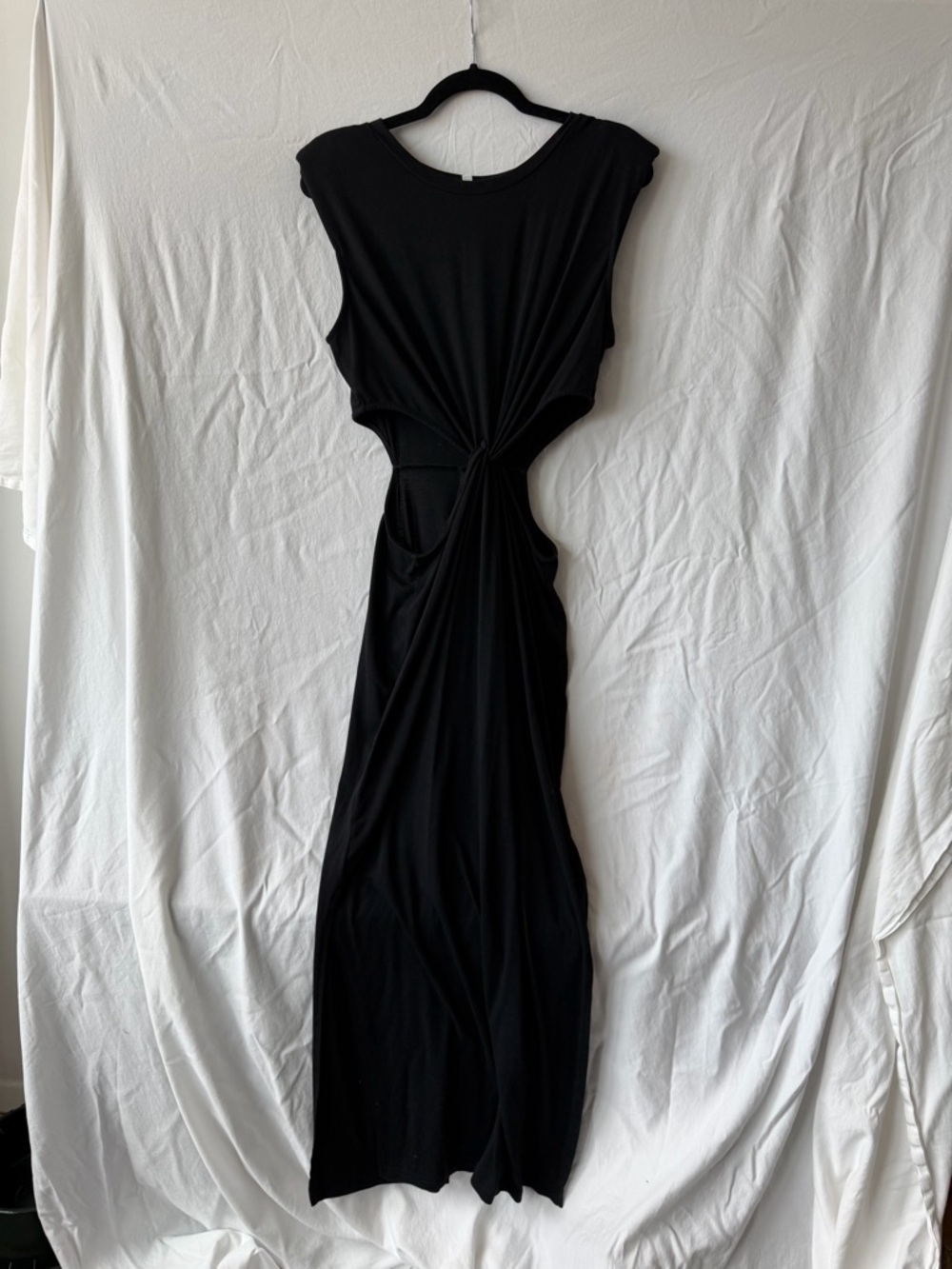 Black Twist-Front Maxi Dress - Women